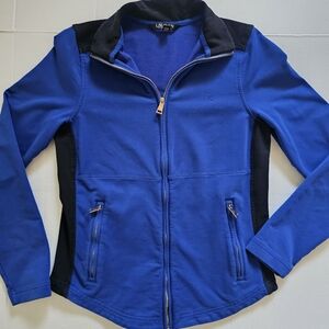 Lauren Ralph LaurenColor Block Zip Front Cotton-Blend Jacket Size S